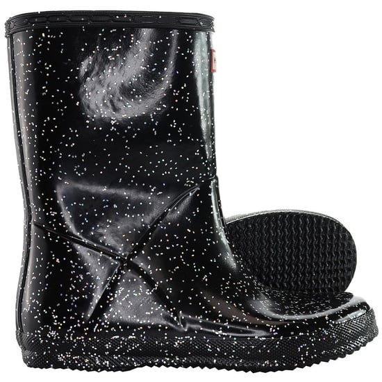 Hunter Giant Glitter Kinder-Gummistiefel in Schwarz - Image 5