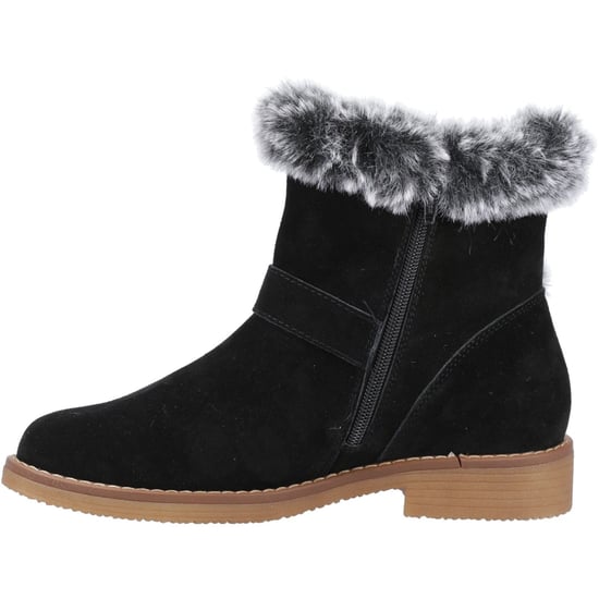 Hush Puppies Hannah Wildleder Damen Schwarz Stiefel - Image 4