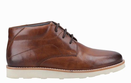 Hush Puppies Kennedy Leder Memory-Schaum Herrenstiefel - Image 1