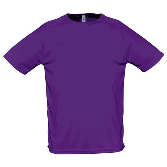 SOLS - "Sporty" T-Shirt für Herren Raglanärmel (Dunkel-Lila) - Image 1