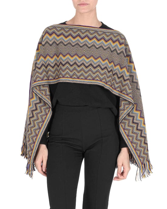 Missoni Womens Poncho Multicolor