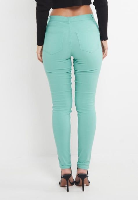 MYT Damen Skinny Super Stretch Chinos Mintgrün - Image 2