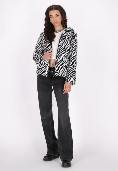 Mymo Jacke Damen schwarz weiss - Image 2