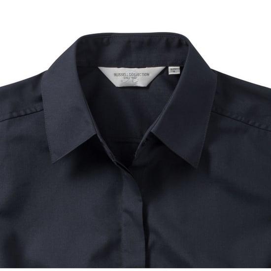 Russell Collection - Bluse mit Dreiviertel-Ärmeln - Damen (Marineblau) - Image 5