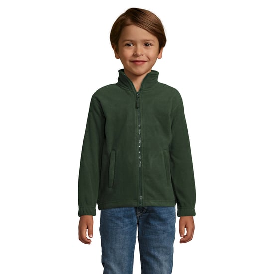 SOLS Kinder Fleece Jacke North (Wald Grün) - Image 5