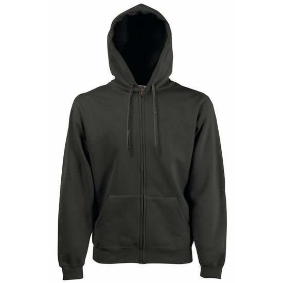 Fruit Of The Loom Herren Premium 70/30 Zip-Up Sweatshirt / Hoodie mit Kapuze (Charcoal) - Image 1