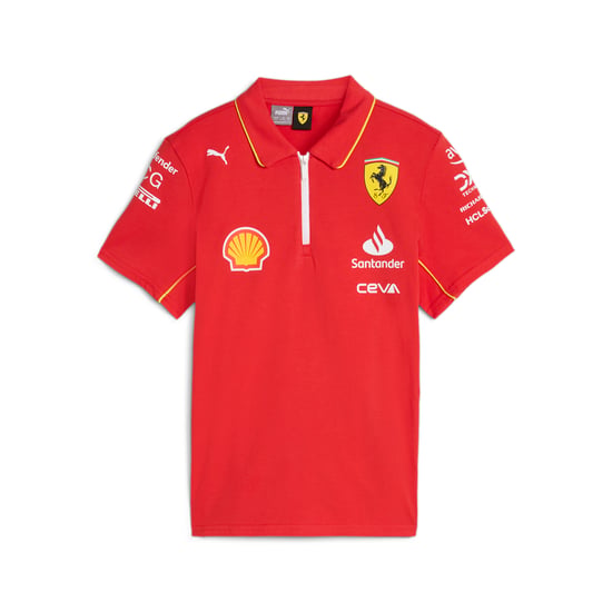 PUMA Kinder Unisex Scuderia Ferrari 2024 Replica Kollektion Team Polo-Shirt - Image 1