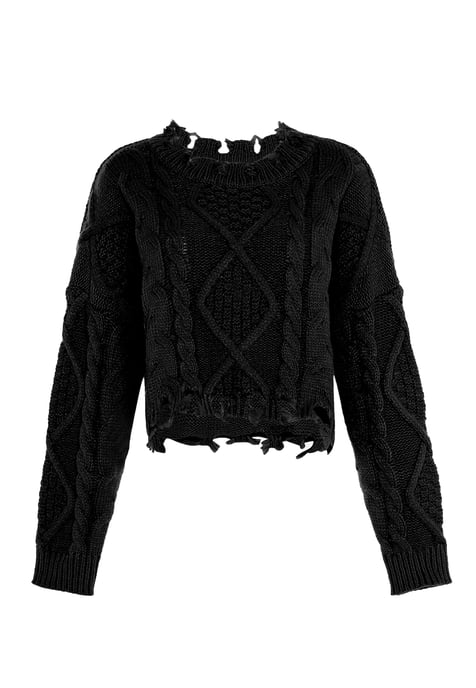 Mymo Strickpullover Damen schwarz - Image 1