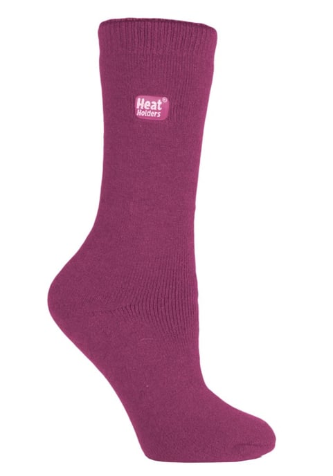 Heat Holders Lite 3 Paar Multipack Damen-Thermosocken für den Winter | Dünne und warme Socken für Anzugsocken Deep Fuchsia - Image 1
