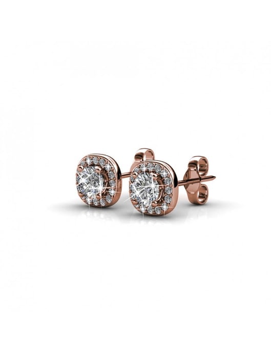 Cushy Ohrringe - Rose Gold und Kristall - Image 3