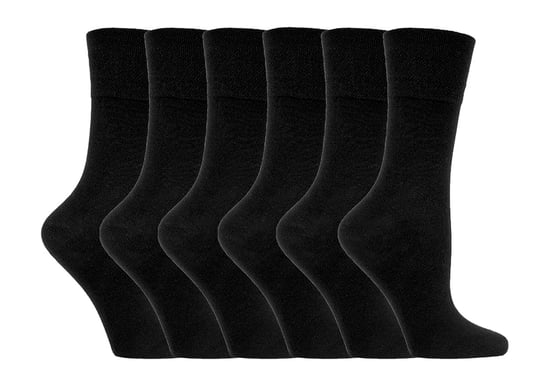 Damen 6er Pack nicht elastische Diabetikersocken mit handgekettelten Zehennähten - Image 1