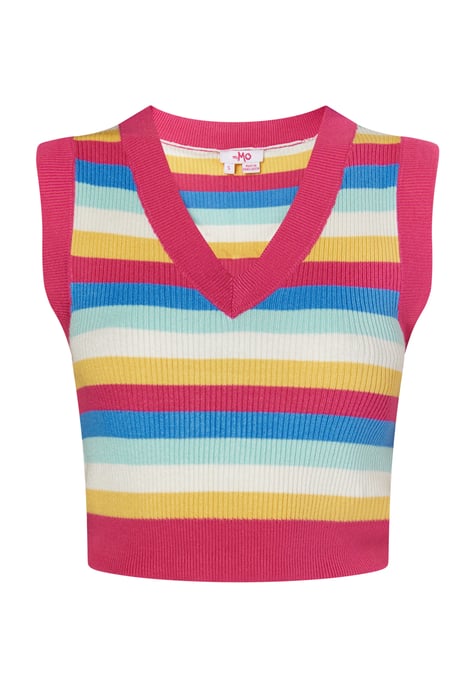 Mymo strickpullunder Damen Rosa Mehrfarbig - Image 1