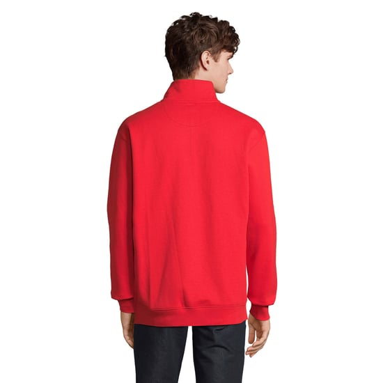 SOLS - "Conrad" Sweatshirt mit kurzem Reißverschluss für Herren/Damen Unisex (Leuchtend Rot) - Image 2