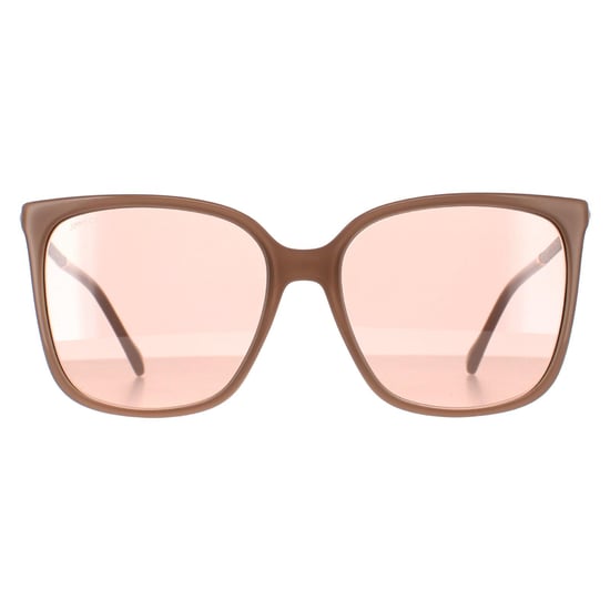 Jimmy Choo Square Damen Nude Rosa Flash Silber Spiegel SCILLA/S - Image 1