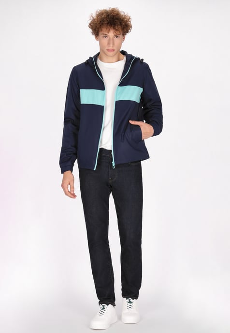 Mo Jacke Herren marine türkis - Image 2