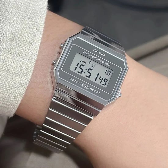 Montre Casio Casio Collection Vintage Pour Femmes Argent A700WEV-7AEF - Image 4