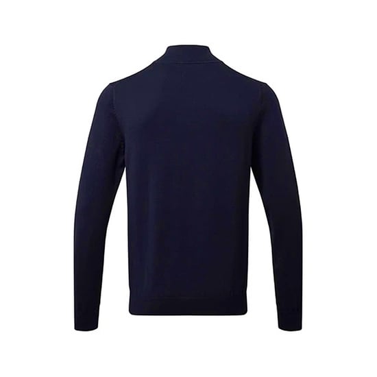 Asquith & Fox Herren Sweatshirt mit Reißverschluss aus Baumwollmischung (French Navy) - Image 2
