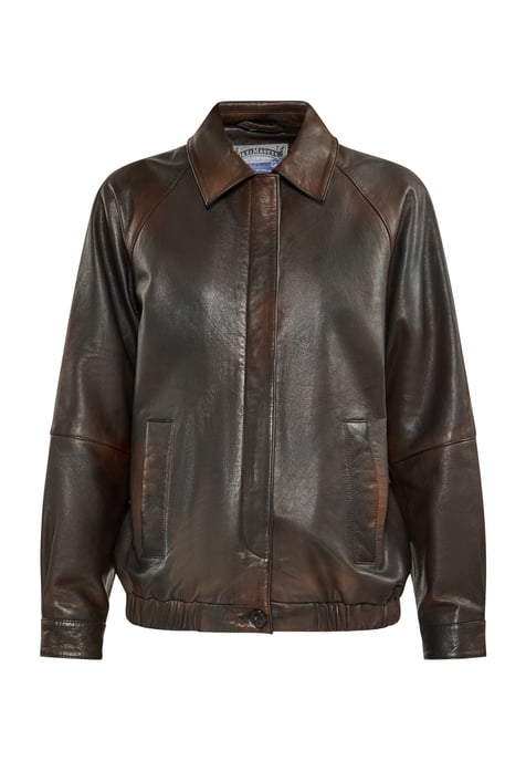 Dreimaster Jacke Damen braun schwarz - Image 1