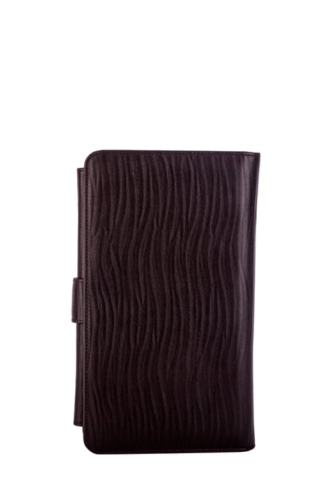 EMBOSSED LEATHER CARD & DOCUMENT CASE