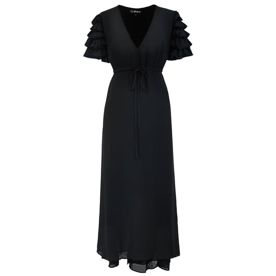 Schulterlanges Kleid mit Rüschen - Image 5