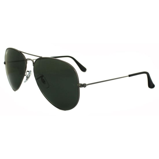Ray-Ban Aviator Unisex Gunmetal Green Polarized Sunglasses