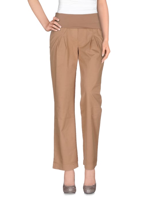 Manila Grace Sand Cotton Trousers