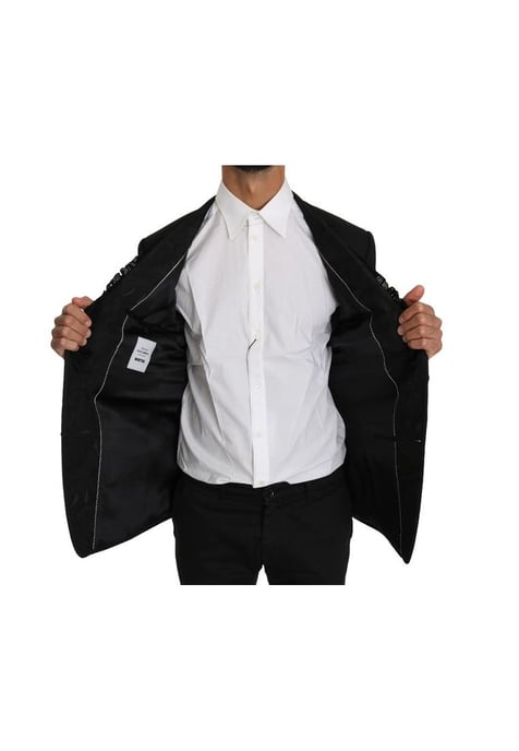 Dolce & Gabbana Herren Schwarz Wolle MARTINI Torrero Blazer Jacke - Image 3