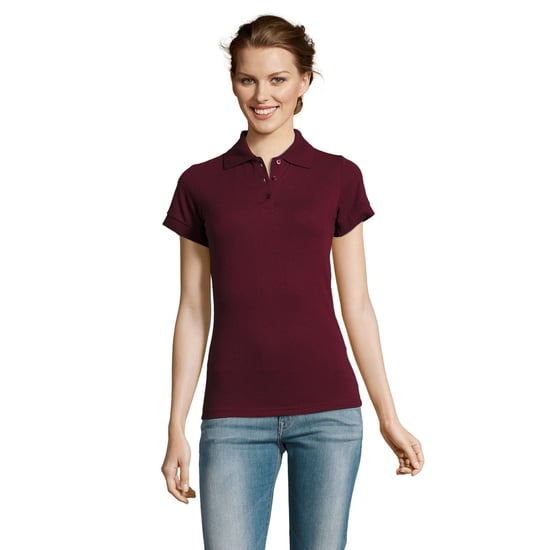 SOLS - Polo-Shirt mit kurzen Ärmeln PRIME - Damen (Bordeaux) - Image 3
