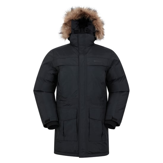 Mountain Warehouse Herren Antarctic Extreme wasserdichte Daunenjacke (Holzkohle) - Image 1