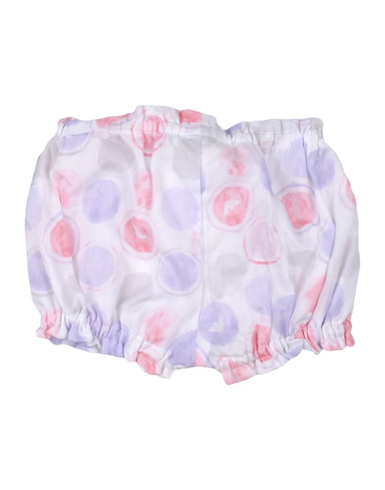 Armani Junior White Girl Cotton Shorts