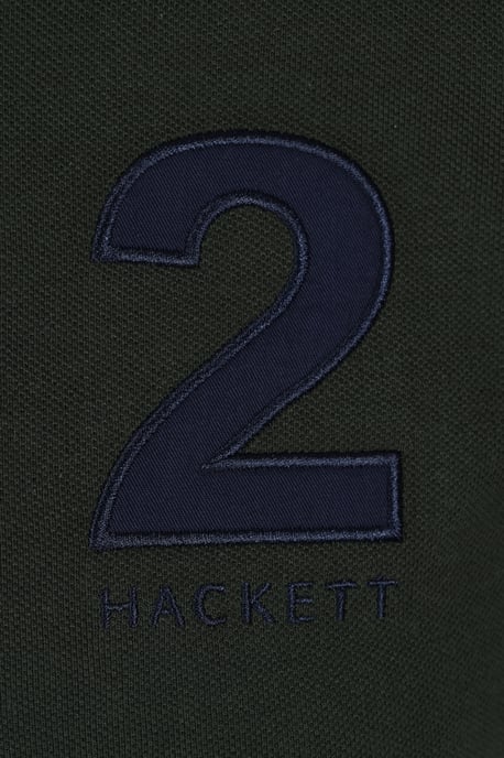 Hackett Heritage Number Polo Shirt Dark Green