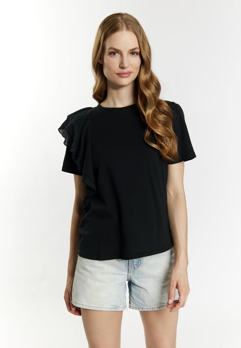 Dreimaster T-Shirt Damen schwarz - Image 3