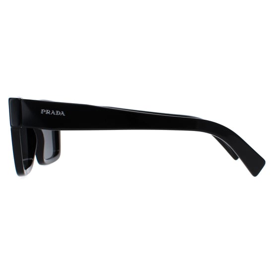 Prada Rectangle Mens Black Dark Grey PR19WS
