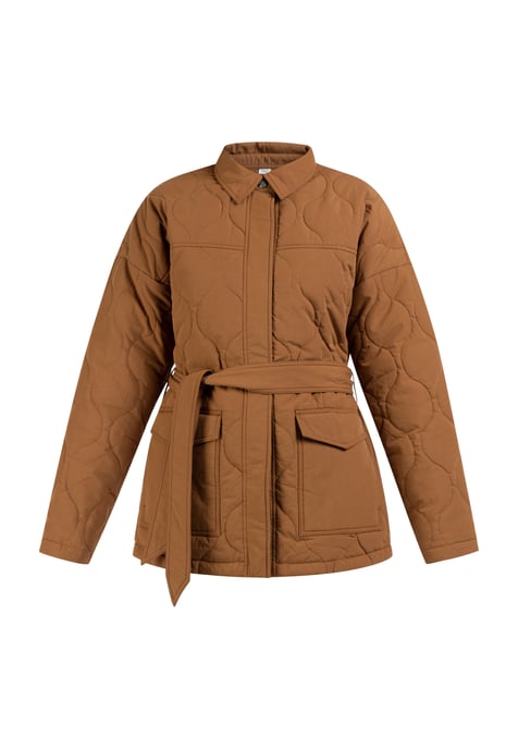 Dreimaster Baumwolljacke mit leichter Wattierung Damen Kamel - Image 4