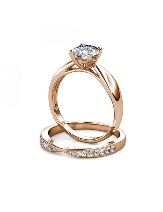 Prestige Ring - Roségold und Kristall - Image 5