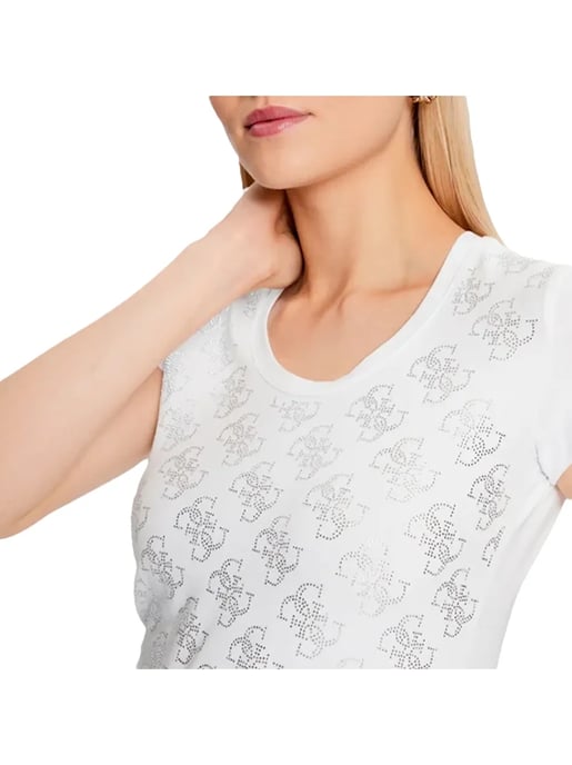 Guess Damen-T-Shirt mit Strasssteinen, Größe 4g - Image 3