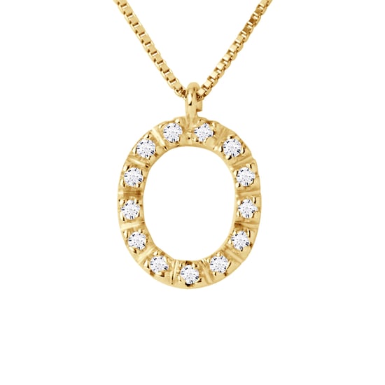 DIADEMA - Necklace with Diamonds - O - Yellow Gold - Chaine Véntienne
