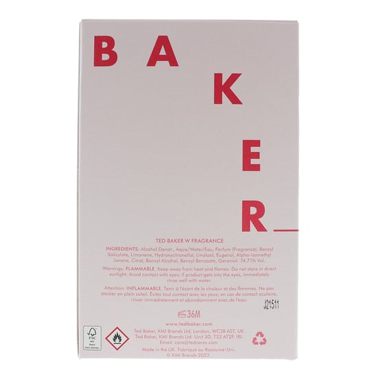 Ted Baker W Eau De Toilette 75ml Spray For Her