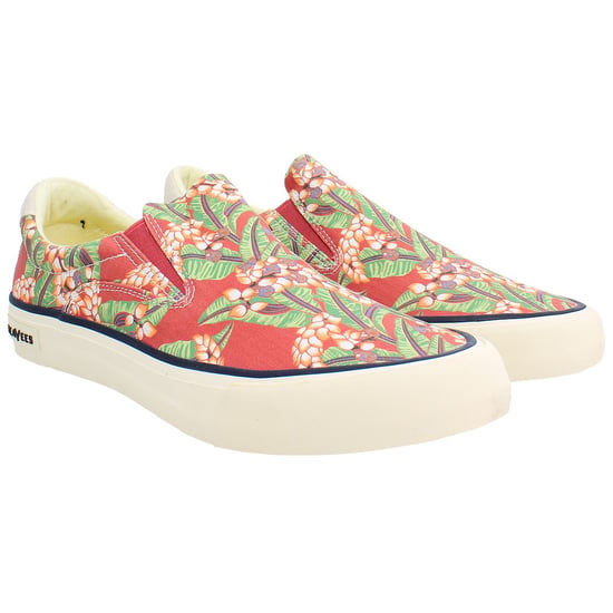 Seavees Hawthorne Beachcomber Herren Rote Slip-Ons - Image 2