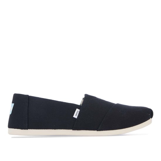 Espadrilles Alpargata coton recyclé Toms Pour Femme en Noir - Image 1