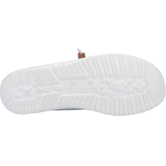 HEYDUDE Wendy Heathered Slub Tropical Leinen/Lyocell/Baumwolle Blaue Loafers für Damen - Image 3