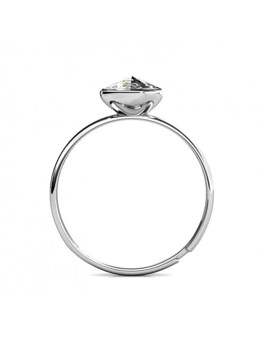 Acacia One Size Ring - Silber und Kristall - Image 4