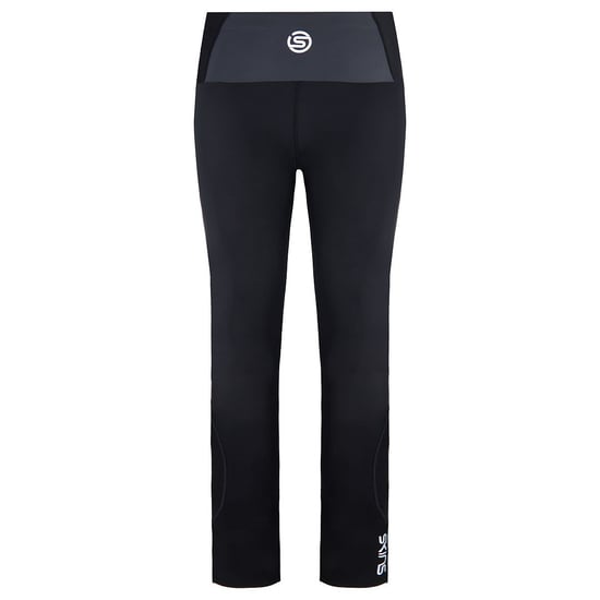 Skins Series-3 Stretch Waist Black Womens Travel Long Leggings ST40300399001