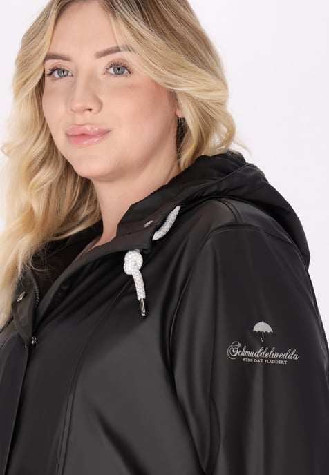 Schmuddelwedda Regenmantel Damen schwarz - Image 5