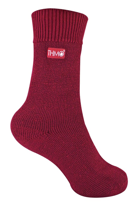 Kinder Thermosocken für den Winter | THMO | Warme flauschige Fleece-Innensocken für Jungen & Mädchen - Fuchsia - Image 1