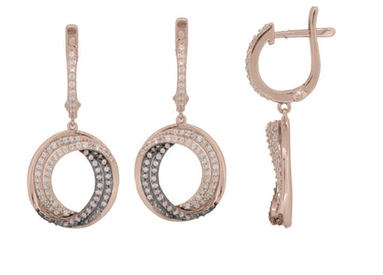 Orphelia 'Alina' Tropfenohrringe aus 925er Sterlingsilber für Damen - Rosé ZO-7055 - Image 3