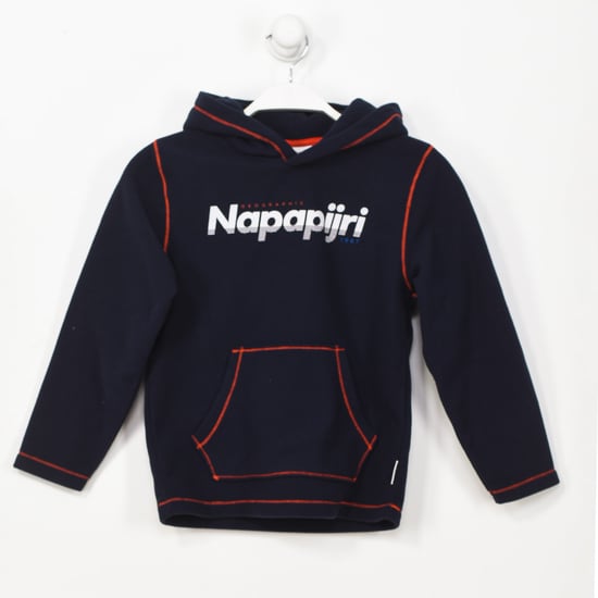 K TAU fleece sweatshirt high neck with hood GA4EPP boy