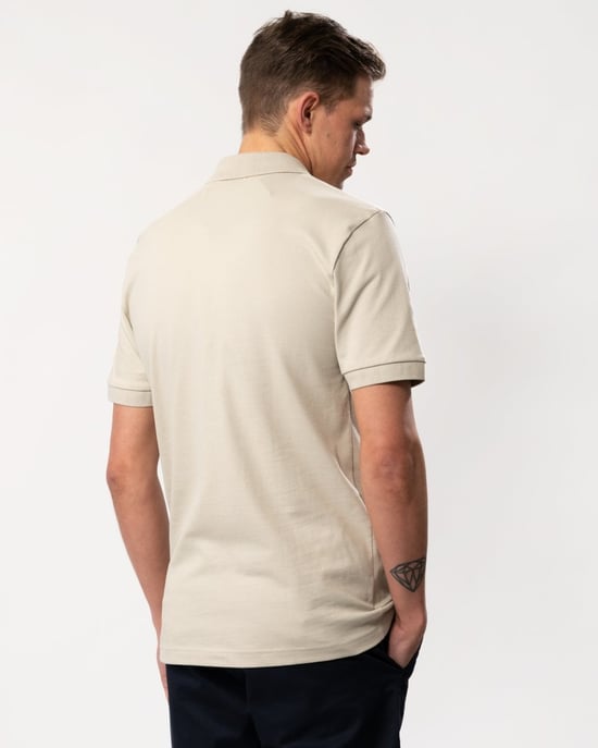 BOSS Orange Passenger Mens Stretch-Cotton Slim-Fit Polo Shirt with Logo Patch