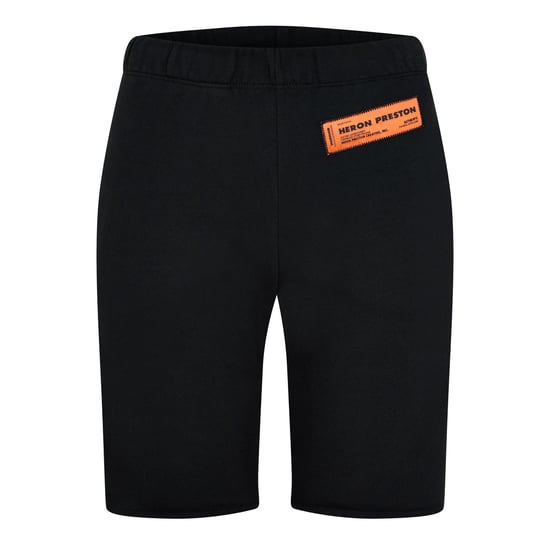 Women's Heron Preston Logo Recycled Cotton Sweat Shorts in Black