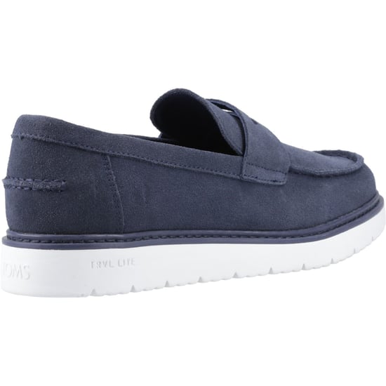 TOMS Navi TRVL LITE Havana Herren Mokassins aus Leder in Marineblau - Image 2